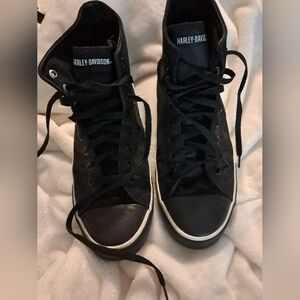 Harley-Davidson Black Lace-Up Sneakers - Mens Size 11.5